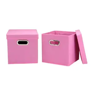 Cube Set with Lids Pink 2Pack