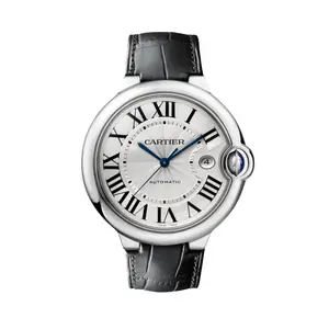 Cartier Ballon Bleu 42mm Leather Strap Watch