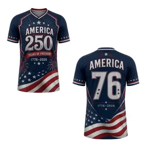 America 250 Years of Freedom Soccer Jersey – Navy Patriotic 1776-2026 Game Day Football Shirt