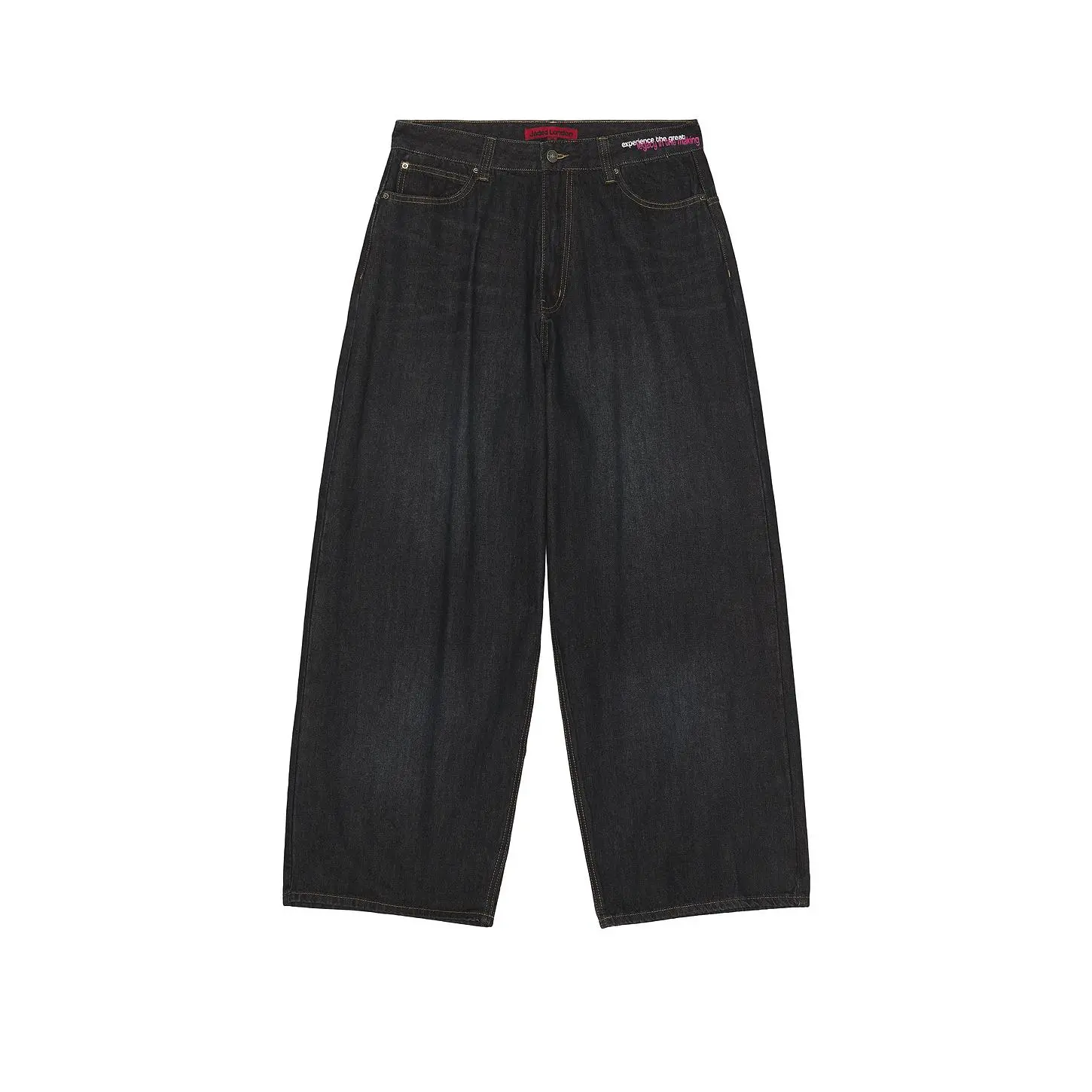Jaded London Rainbow Script XL Colossus Jeans in Indigo - TikTok Shop