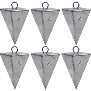Pyramid Sinkers Fishing Weights,  Fishing Weights Sinkers Tangle Free Fishing Weights for Saltwater Surf Fishing Gear Tackle 1oz 2oz 3oz 4oz 5oz 6oz 8oz