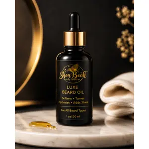 Shea Beck® Saffron Rouge Luxe Beard Oil (Inspired by Baccarat, from MFK)