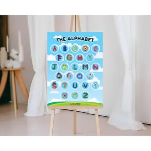 English Tree Alphabet Buds Uppercase Wall Poster