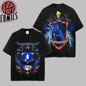 [IG] Vintage Blue Ranger - Power Rangers Graphic Premium Cotton T-Shirt (Made In US), Mighty Morphin Power Rangers. Graphic Tee, MMPR Fans Shirt, Comic Book Outfit, Gift For Power RangersFans