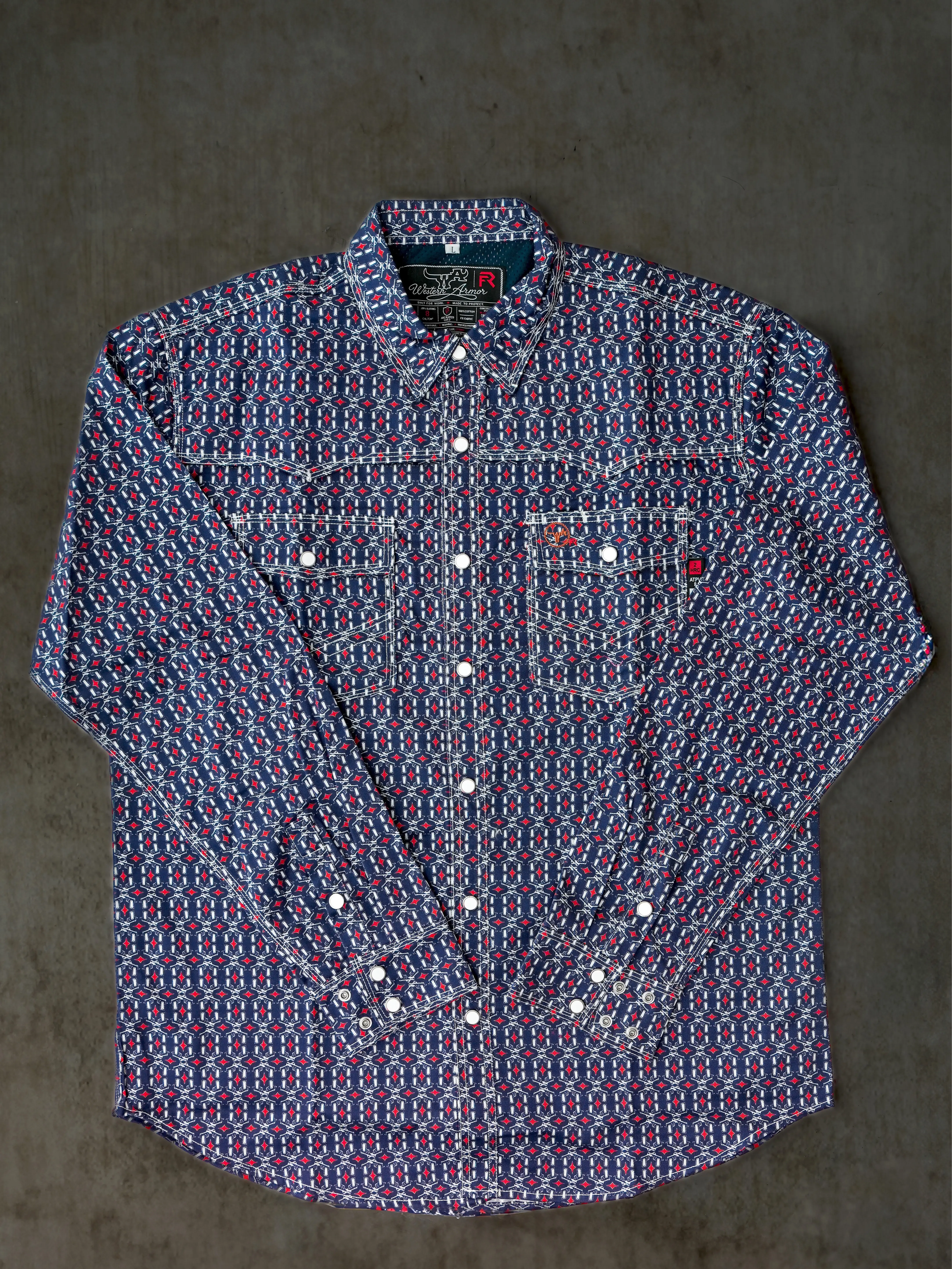 Western Armor OUTLAW mens Fr western work shirt