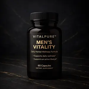 VITALPURE Men’s Vitality Daily Herbal Wellness Formula Vitamin Supplement