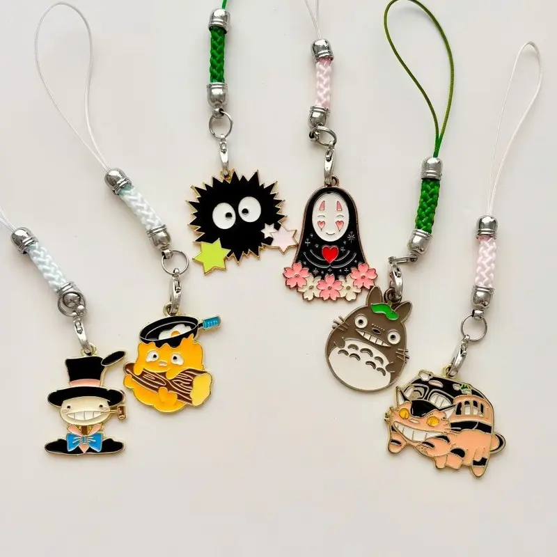 Cute Metal Hanging Charms for Phone Home Decor Cellphone Accessory