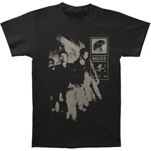 Muse Black & White Band Members Badge T-shirt1 T-shirt, Oversized Aesthetic Boho Graphic Tshirt Tee Top Womenswear Streetwear Summer