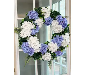 Simply Stunning 24" Hydrangea Wreath by Janine Graff