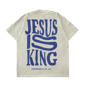 Filipenses 2:10 - 11 JESUS IS KING Shirts | Graphic Christian Tee Shirts Designed For Both Men and Women Print