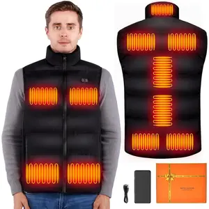 Heated Vest for Men Women Lightweight Electric Heated Jacket with 16000mAh Battery Pack Included