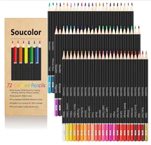 Soucolor 72-Color Colored Pencils for Adult Coloring Books, Back to School Supplies, Soft Core Artist Sketching Drawing Pencils Drawing Supplies, Art Supplies Kit for Adults Kids, Coloring Pencils Set - Back to school
