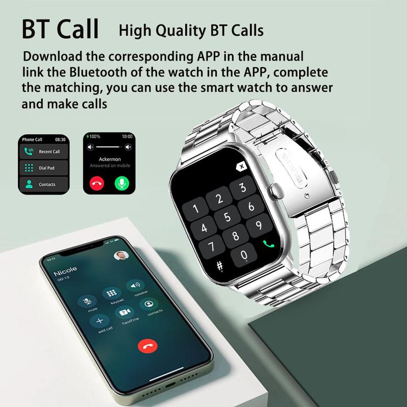 Multifunctional Smart Watch, Fitness Tracker Watch, 1 Count Fashionable Digital Watch with Multi-Sport Modes, USB Rechargeable Sports Watch for Women & Men