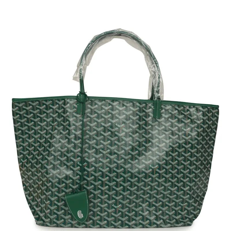 ‮ enidrayoG drayoG  ‬  Green Ｓａｉｎｔ Ｌｏｕｉｓ Tote Bag Palladium Hardware | Good Condition...