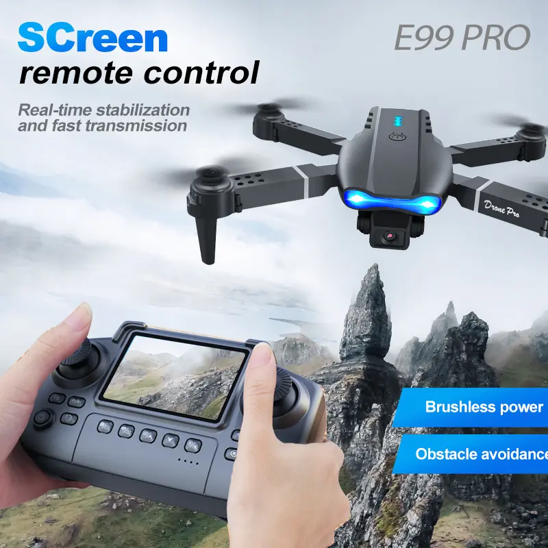E99PK-S  Foldable RC Drone with Camera, Easy-to-Fly Quadcopter for Beginners, Indoor & Outdoor Fun, Remote Control Drone Toy, Gift for Men