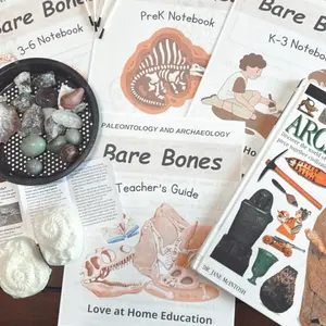 Bare Bones: Paleontology and Archaeology unit study for PreK-6th Grade / Homeschool History and Science