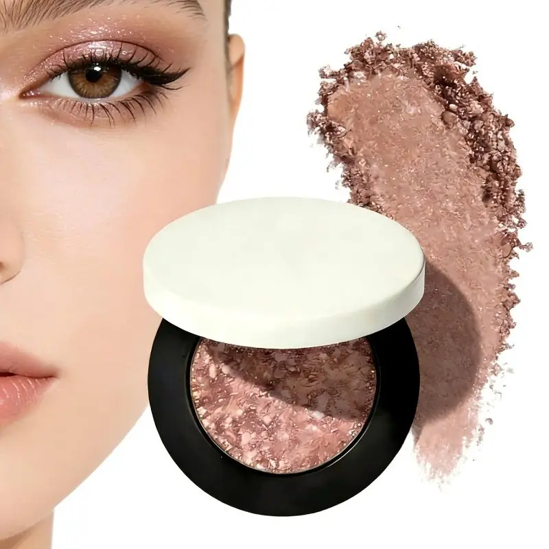 Multicolor Metallic Eyeshadow – Buildable, multichromatic eyeshadow palettes,Dimensional Long-Wear, Shimmering Metallic, Crease-Proof Powder Eyeshadow,Sensitive Skin
