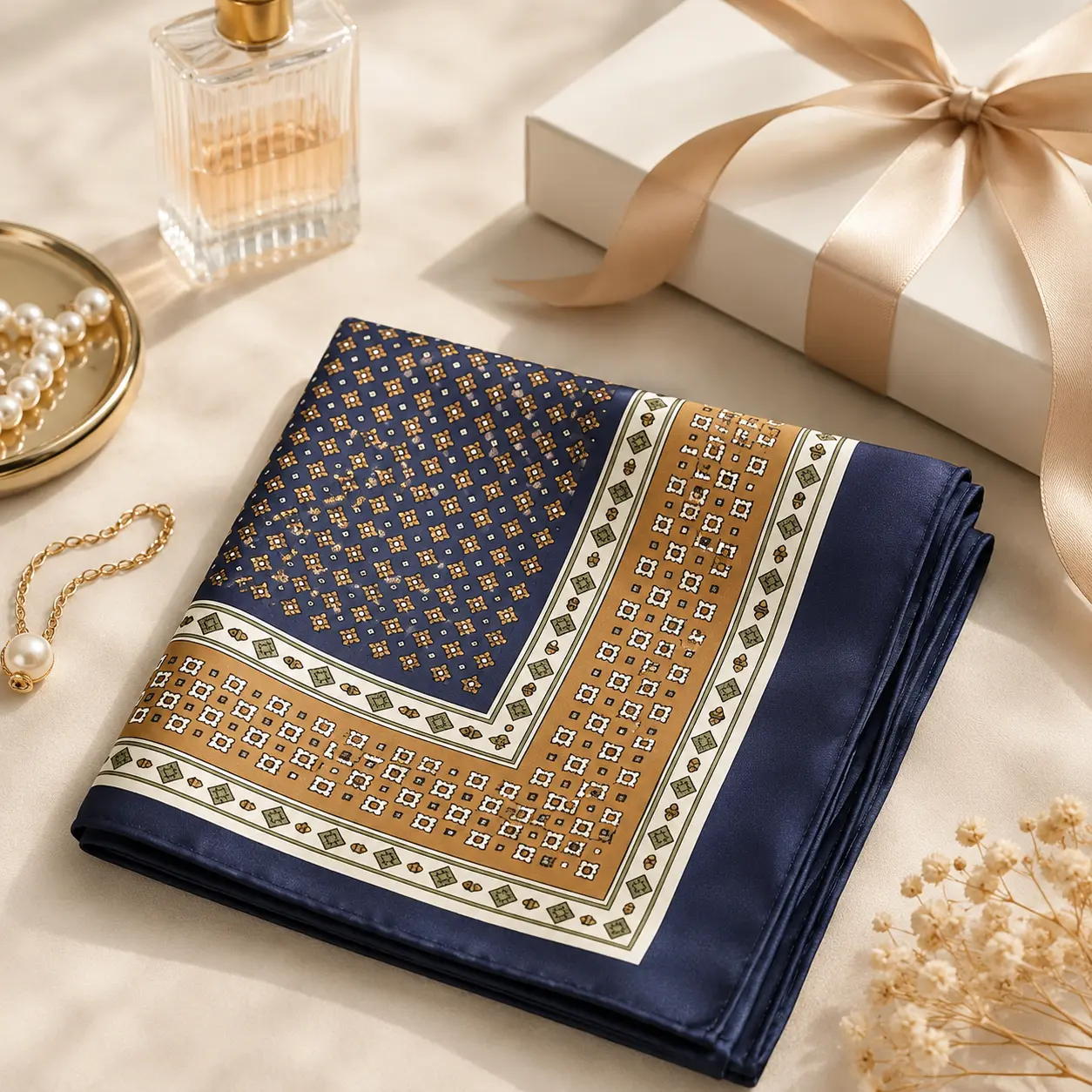 Women’s headscarf,square scarf, thin, soft, comfortable, fashion accessory, women’s square-neck scarf, for fashion enthusiasts, classic design, suitable for stylish decoration, ideal for commuting outfits