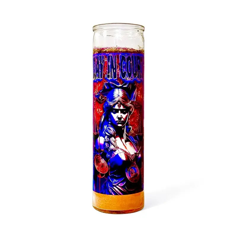 Day In Court Candle - for Legal Success & Favorable Court Rulings | Aids in Sympathetic Juries & Favorable Judgments