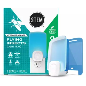 STEM Flying Insect Light Fly Trap Starter Kit - 1 Unit + 1 Refill