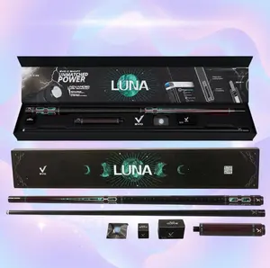 EVO LUNA Maxbing Edition — Malachite Eclipse | Glassfiber Precision Cue, Hybrid Pro Taper, TIME 3 Tip, 12.5 mm, 29" Shaft, Carbon/Glass Butt, 19–19.5 oz, Complete Player Kit