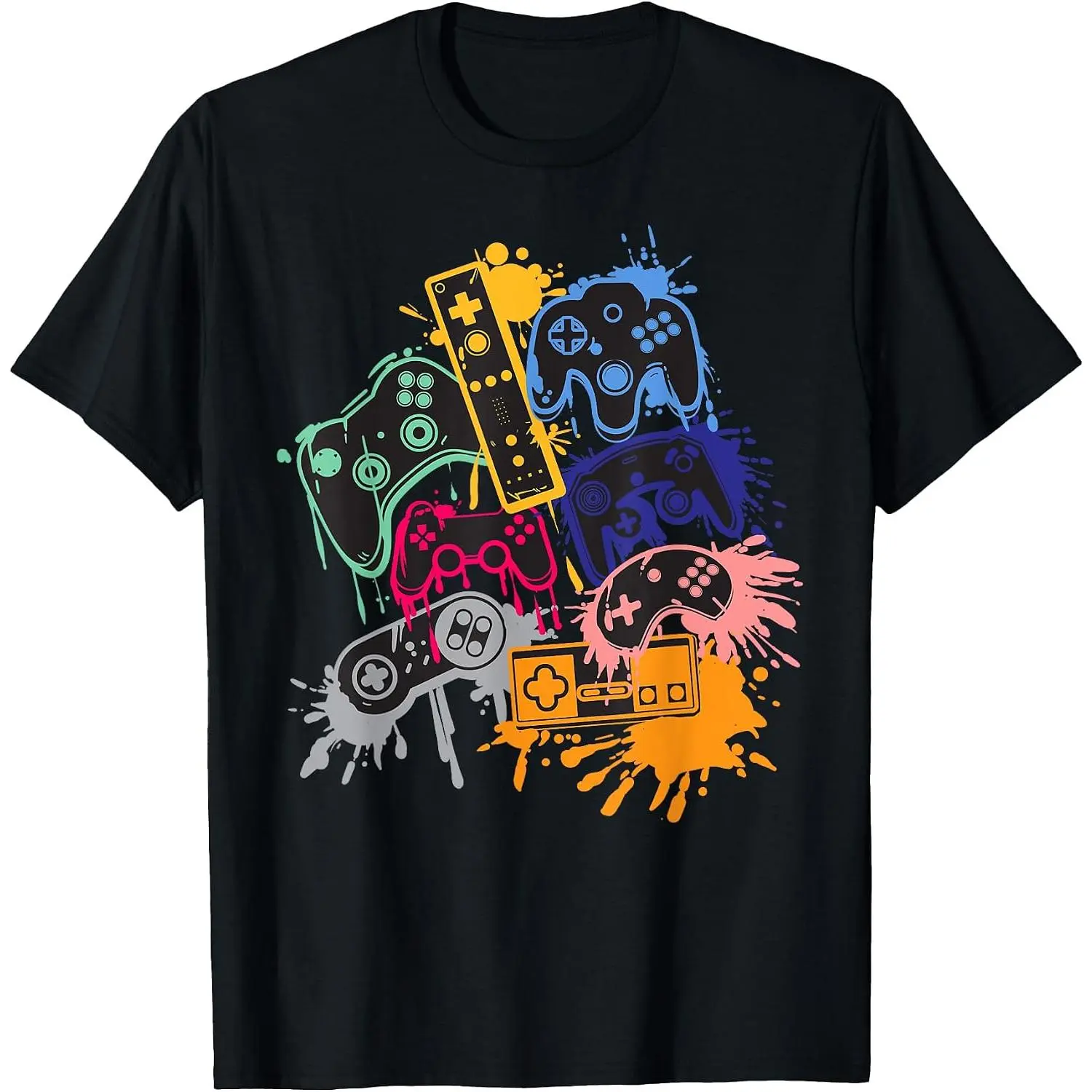 Cotton Control All The Things Video Game Controller T-Shirt Small Unisex Clothing Streetwear
