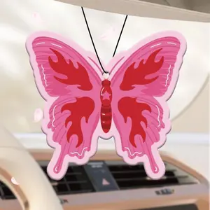 Butterfly Design Car Air Freshener Ornament, Car Air Freshener, Car Interior Decoration Accessories for Women & Girls