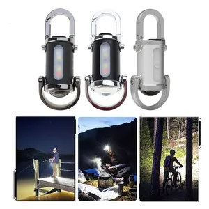 Work Light Keychain Flashlight Pendant Keyring Accessory for Outdoor Activities