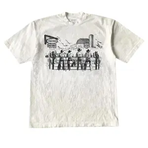 Western Cowboys Vintage Graphic T-Shirt, Retro 90s Rodeo Shirt, Wild West Halftone Cowboys Tee, Unisex Cotton Crewneck T-Shirt Menswear Womenswear Underwear Streetwear Top