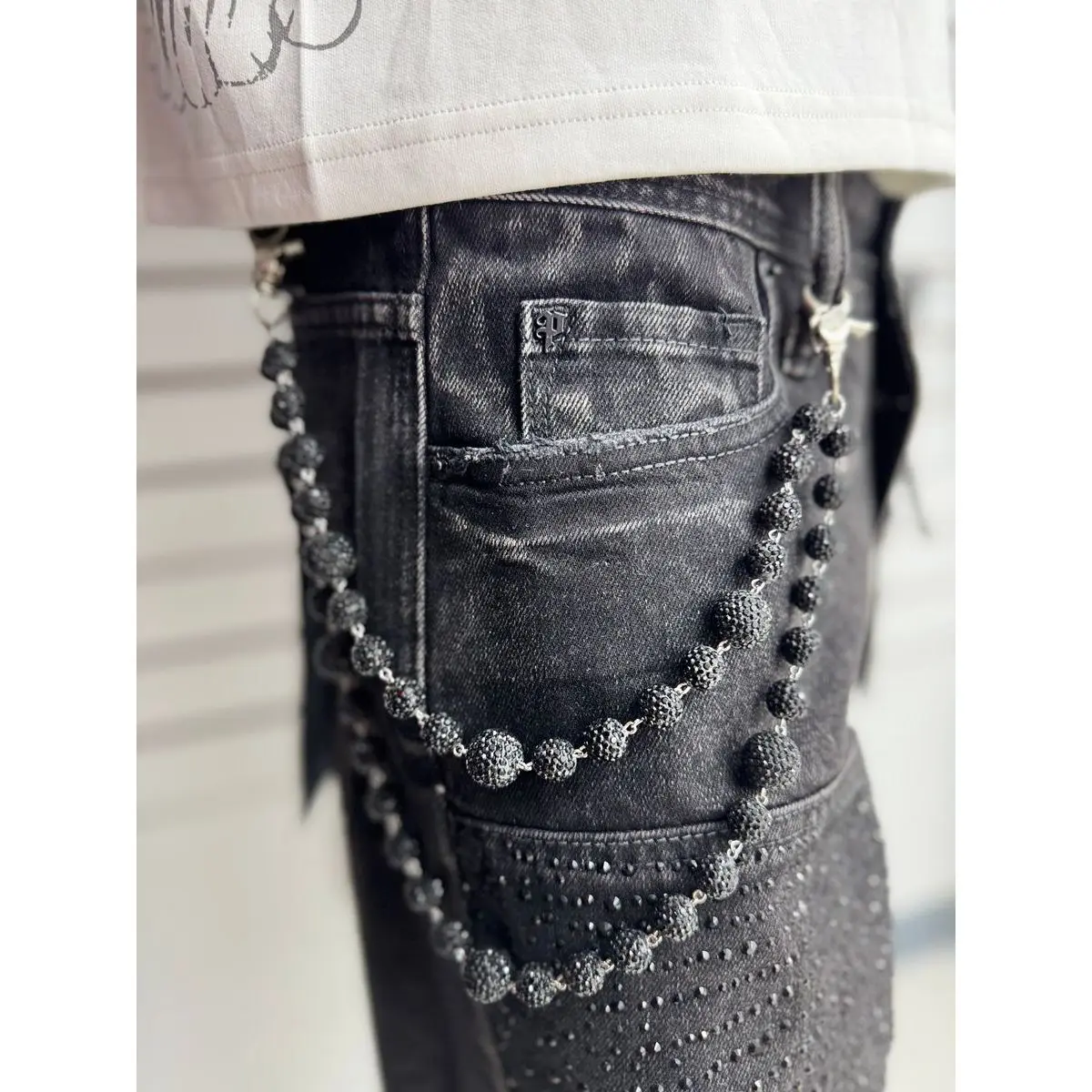 Drunz black pocket chain - Cityswagusa.com