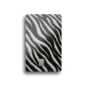 Realistic Zebra Fur Card Skin