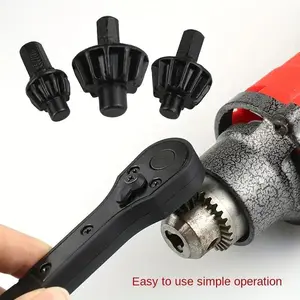 Drill Wrench, Iron Drill Wrench, Fast Gear with 3 Gears, Forward and Reverse Rotation, Anti-skid Handle for Easy Operation
