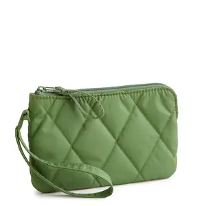 Vera Bradley Women's Outlet Ultralight Essential Zip Wristlet Pearlized Cedar Green