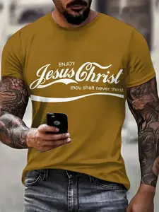 Men's Christian Religious T-Shirt, Faith-Themed Shirt, Casual Church Top, Spiritual Expression Clothing