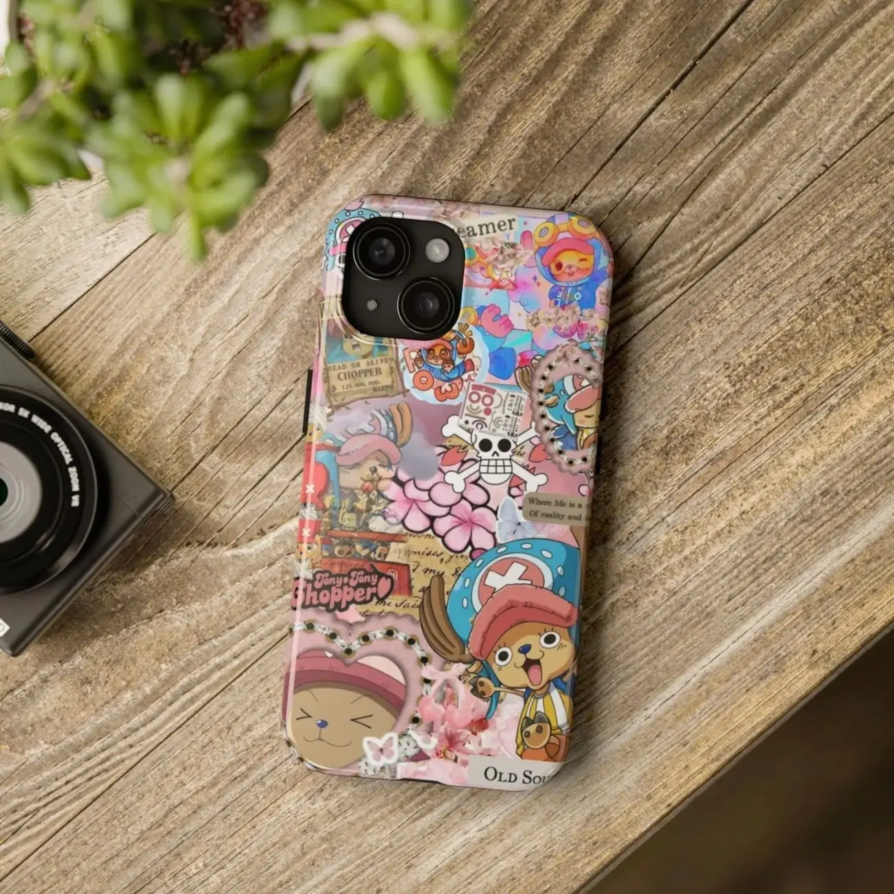 One Piece Tony Tony Chopper Phone Case Phone Case, Straw Hat Pirate Phone Case, Chopper Anime Cover Tough Protective iPhone Cover BPW
