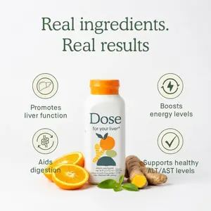 Dose for Your Liver 2oz Wellness Shot, Milk Thistle Dandelion Herbal Blend, Daily Balance Support Drink, Ready to Drink Functional Shot