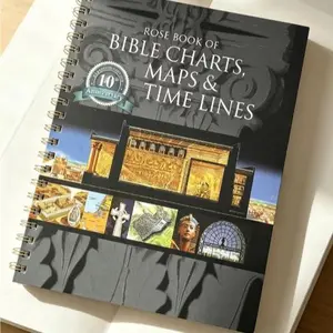Full-Color Bible Study Notebook with Charts, Maps, Time Lines & Reference Guide – Christian Festival Gift for Bible Beginners & Study Groups (Ideal for Bridesmaid Proposal Boxes)