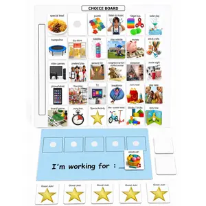 Smile4Autism Token Board & Choice Board System | Visual Reward Chart for Autism, ABA & Speech Therapy