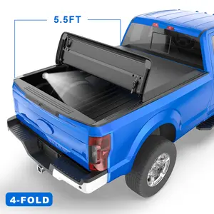 5.5ft 4 Fold Truck Bed Tonneau Cover Soft fits 07-2013 Toyota Tundra Waterproof