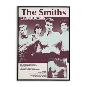 The Smiths Jangle Pop Inspired Poster, Vintage Retro 80s Indie Music Wall Art, Fan Gift