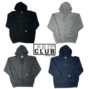 Proclub Heavy Weight ZipUp Sweater Hoodie Cotton Soft