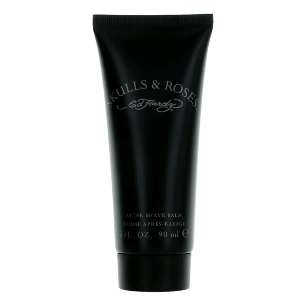Skulls & Roses After Shave Balm for Men, Moisturizing Formula with a Floral Spicy Scent of Violet and Sandalwood, 3.4 oz, Aftershave, Moisturizes