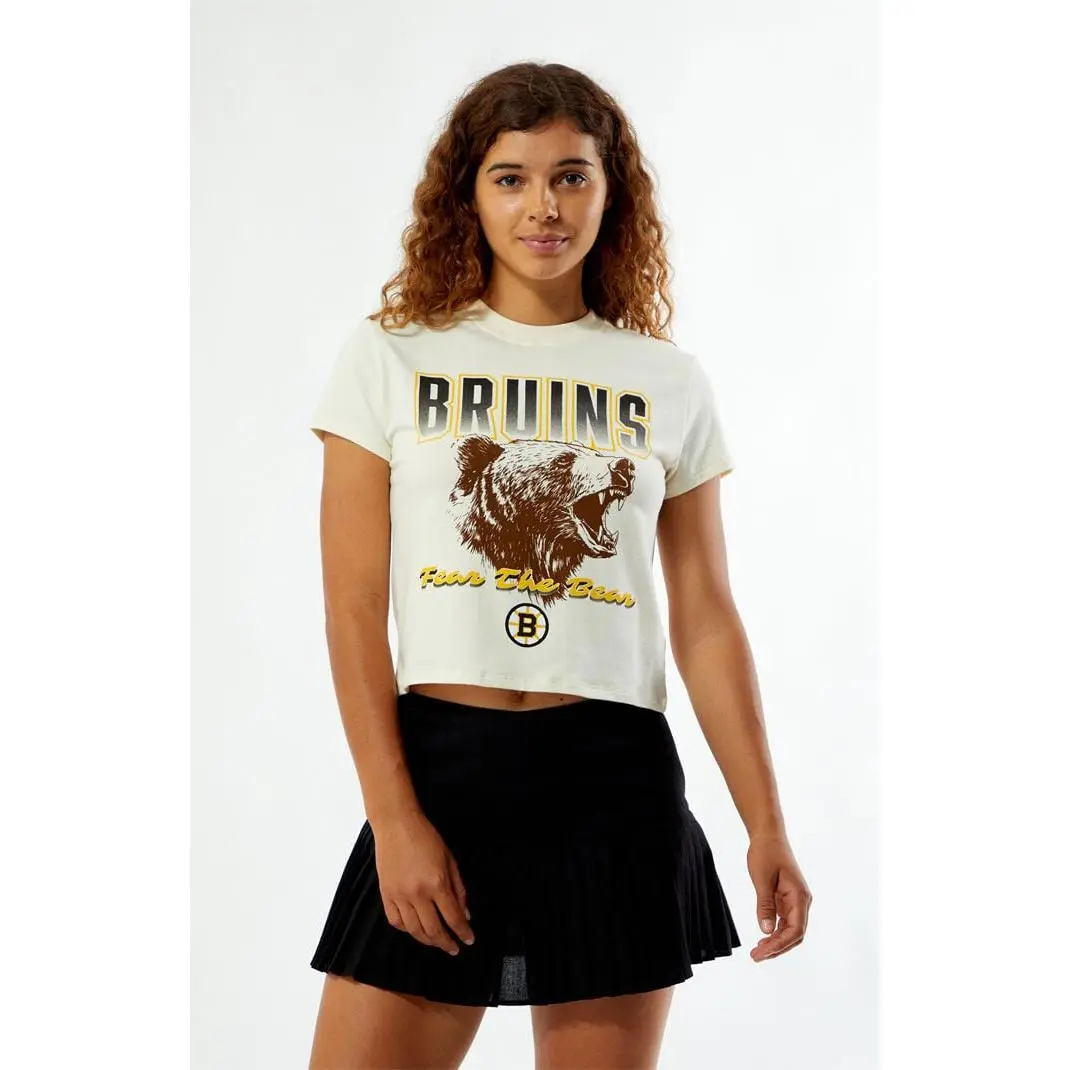 WILD COLLECTIVE Women's x NHL Boston Bruins Mini T-Shirt
