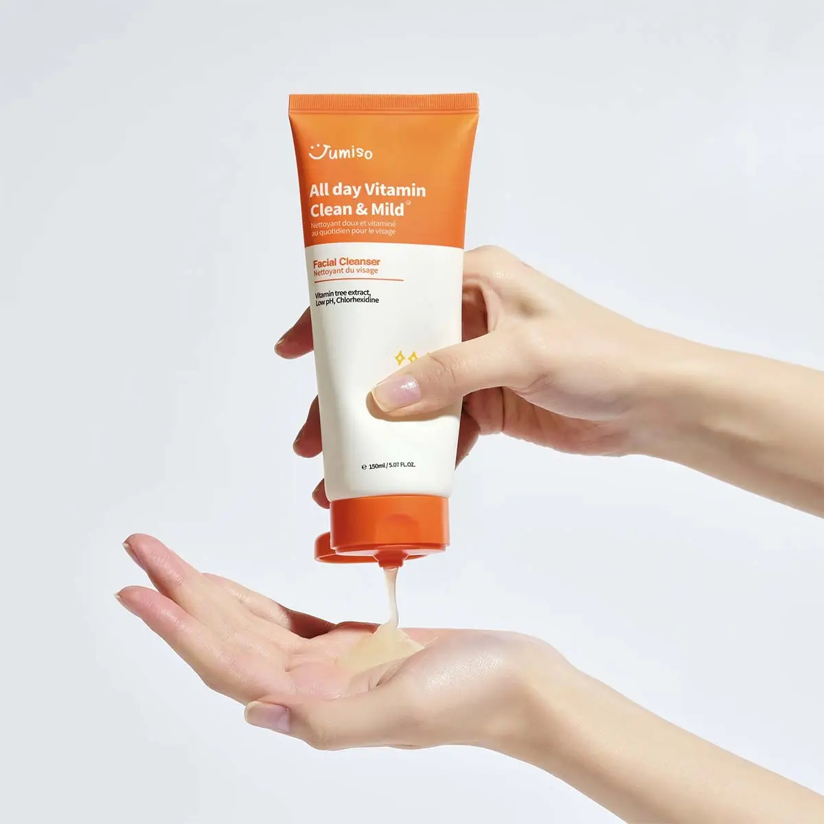 [Jumiso] All day Vitamin Clean&Mild Facial Cleanser 150ml, Low pH Cleanser, Remove Impurities and Cleaning Pore Cleanser, Gentle but Effective Cleanser, Korean Skincare Cleansing Gel