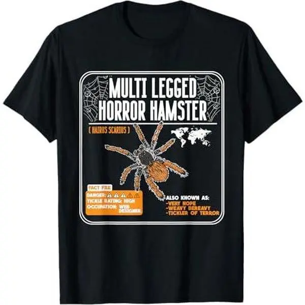 Tarantula Spider Multi Legged Horror Hamster T-Shirt