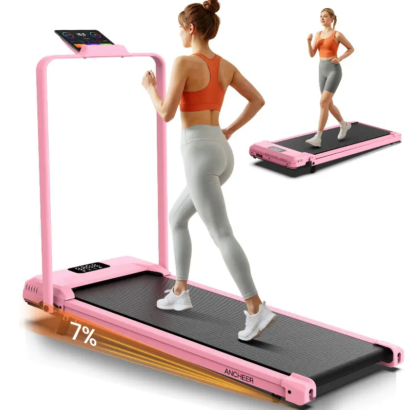 Foldable Under Desk Treadmill 3.5HP | Compact Home Gym Equipment Walking Pad | 320lbs Capacity Office Treadmill with Shock Absorption | Perfect for Home Office Workout summerwins
