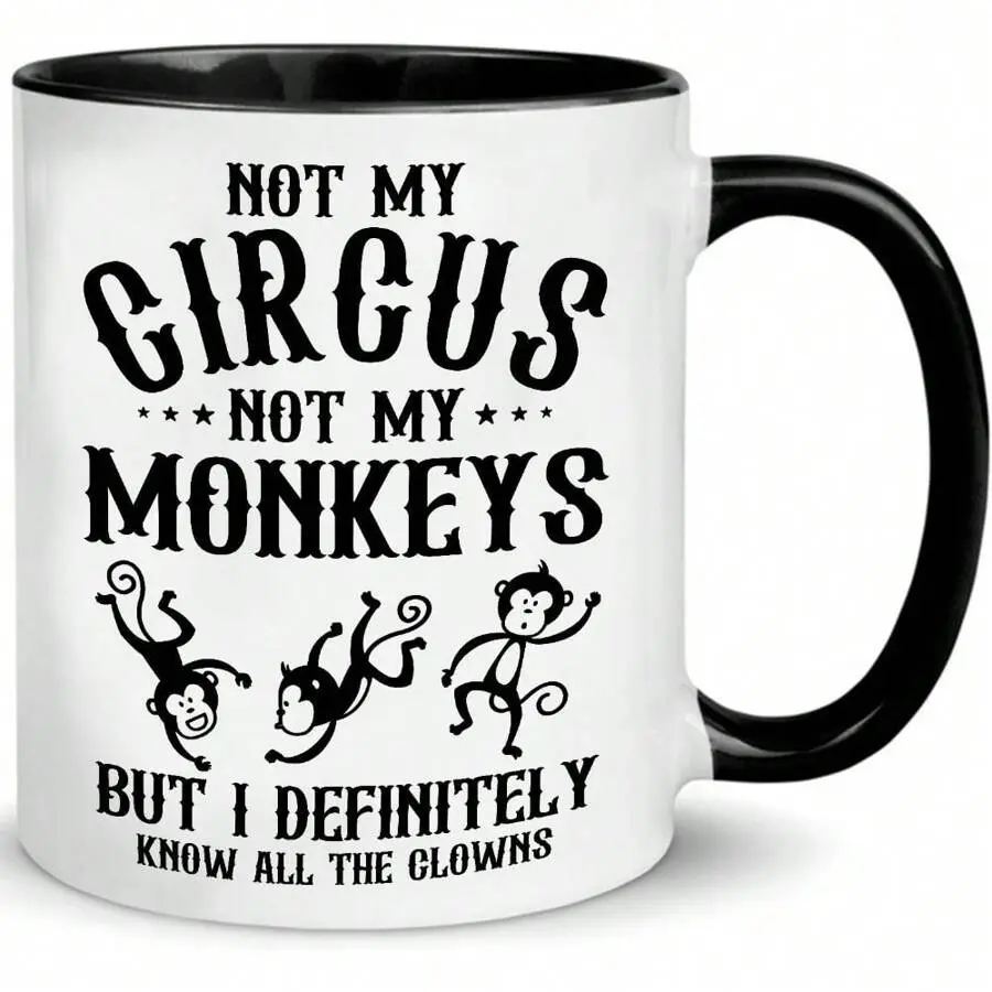 Crap Turns Out This Is My Circus Mug These Are My Monkeys Funny Mom Mugs - Best Birthday Gifts For Mom, Mother, Boss