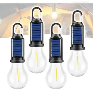 Solar LED Camping Lights with Hook – Type-C Rechargeable, IPX4 Waterproof, 3 Lighting Modes (High/Low/Strobe), 18650 Lithium Battery, Solar-Powered, Sleek Design– Portable, Durable Tent Lights for Hiking,Backpacking,Adventures,Hurricane EmeFFSummitSupply7