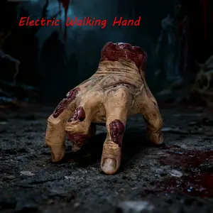 Self-walking and Sounding Hands sound effects Halloween Wednesday Addams Family Thing Hand Props spooky Creepy Scary Family Decorations Cosplay Hand by Addams Family Scary Decoration Gift Accessories for Decor