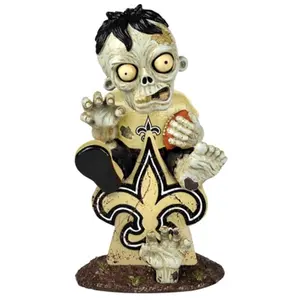 New Orleans Saints Zombie On Logo Figurine